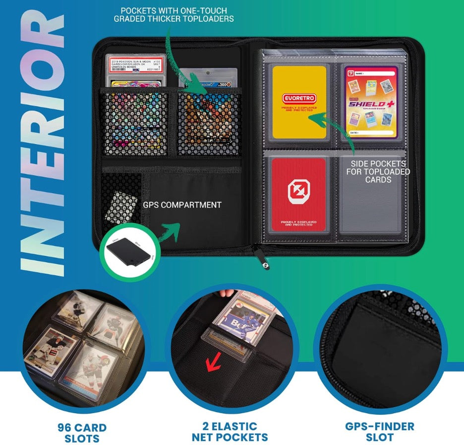 Shield+ Compact 96 Topload Card Binder - Black