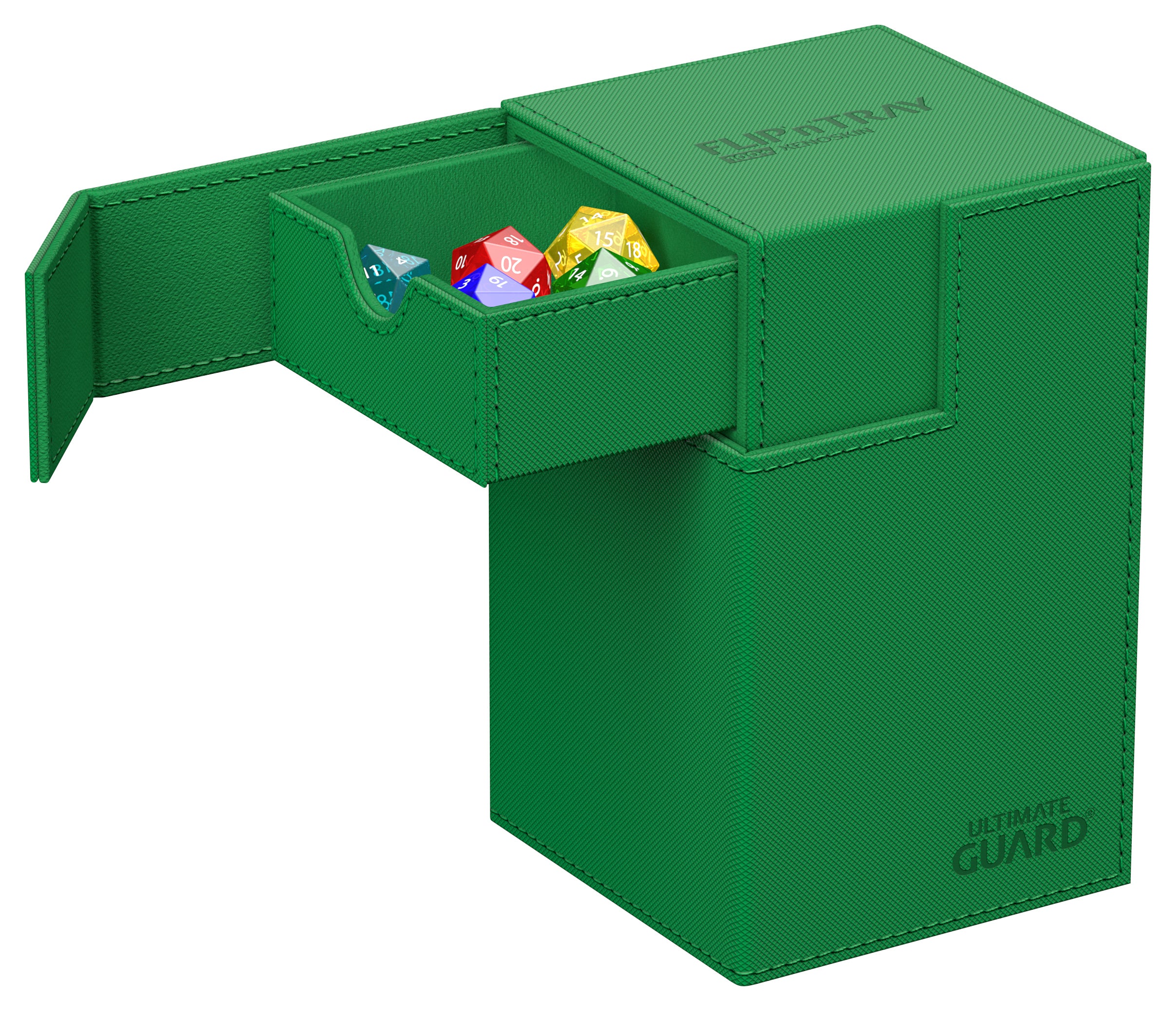 Étui à deck Flip'n'Tray Mono-Couleur Vert 100+