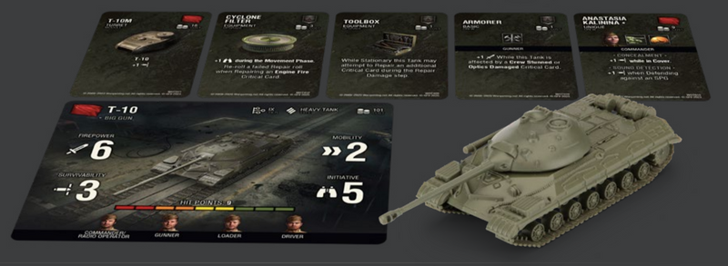 Jeu de figurines World of Tanks : T-10 soviétique