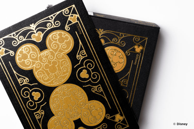 Disney Mickey Playing Cards Black/Gold