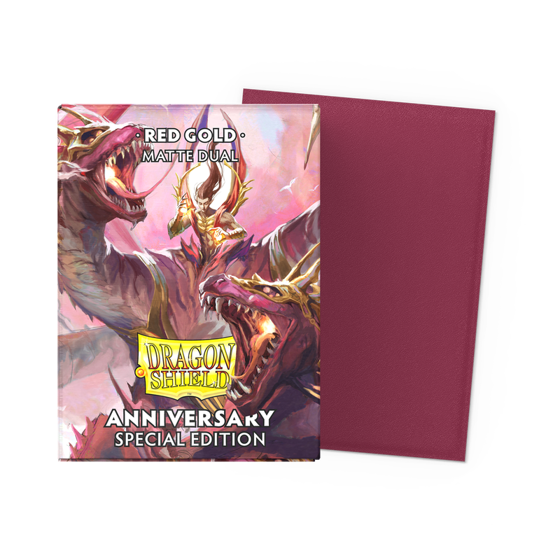 Dragon Shield Anniversary Special Edition Dual Matte Sleeves Red Gold 100CT