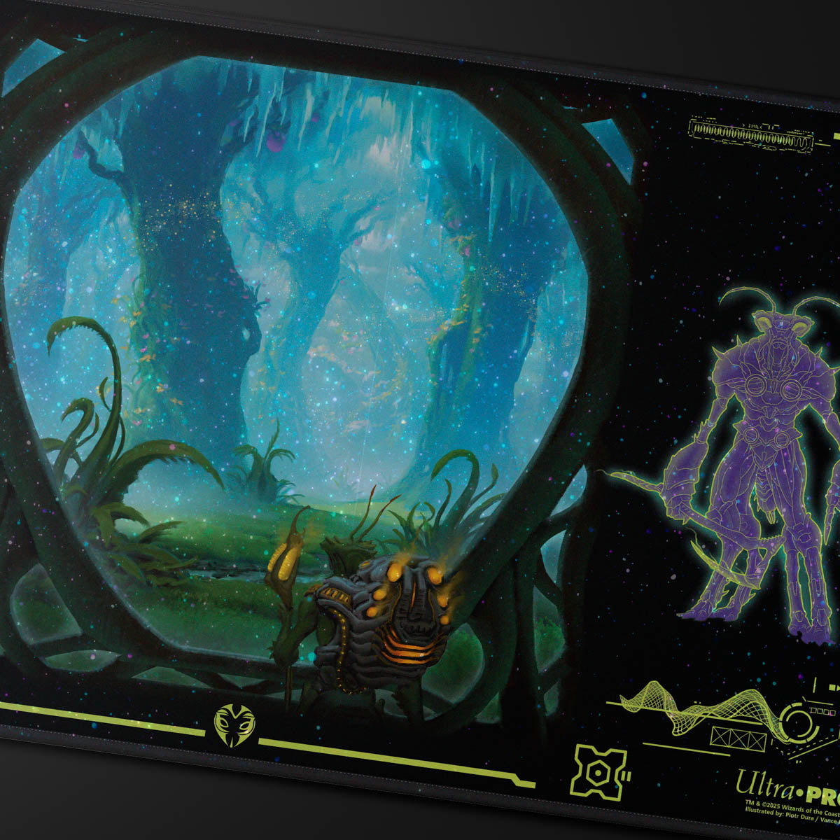 Magic: The Gathering Playmat - Edge of Eternities: Green Holofoil