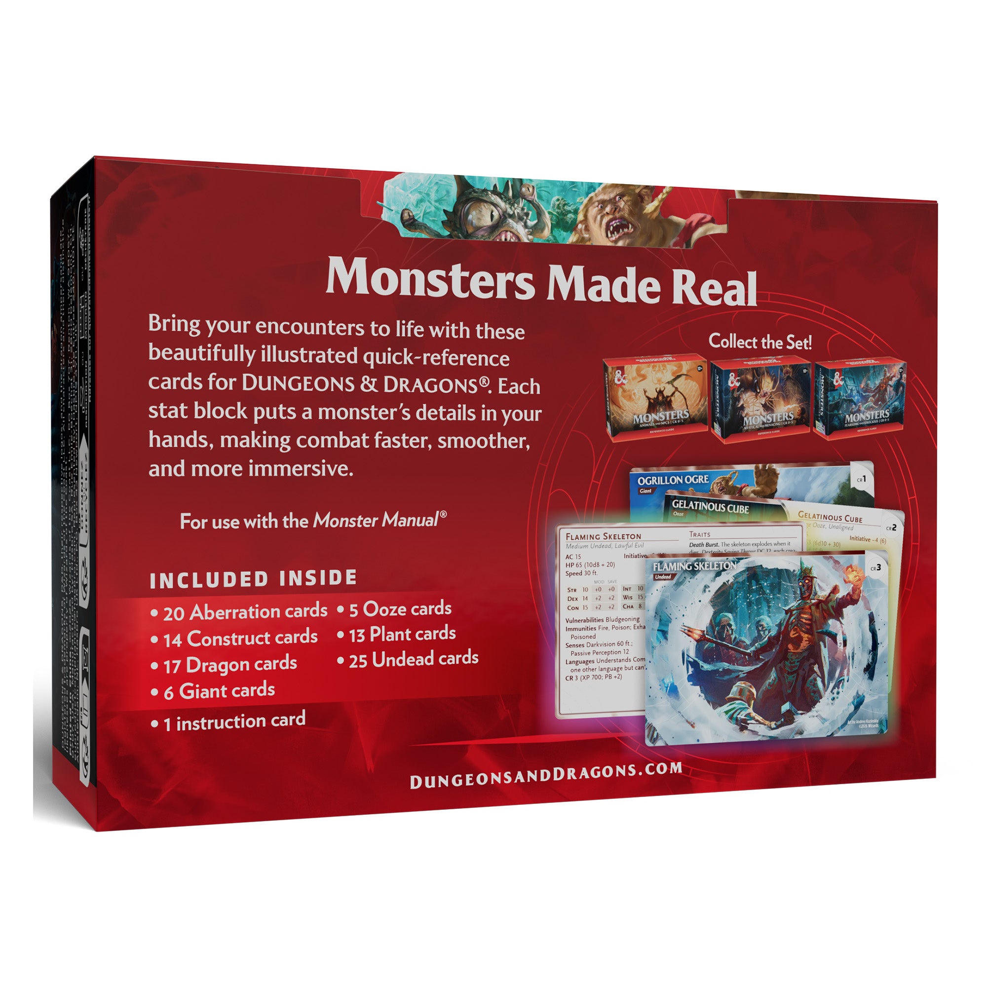 D&D Reference Cards: Monsters - Fearsome and Ferocious (English)
