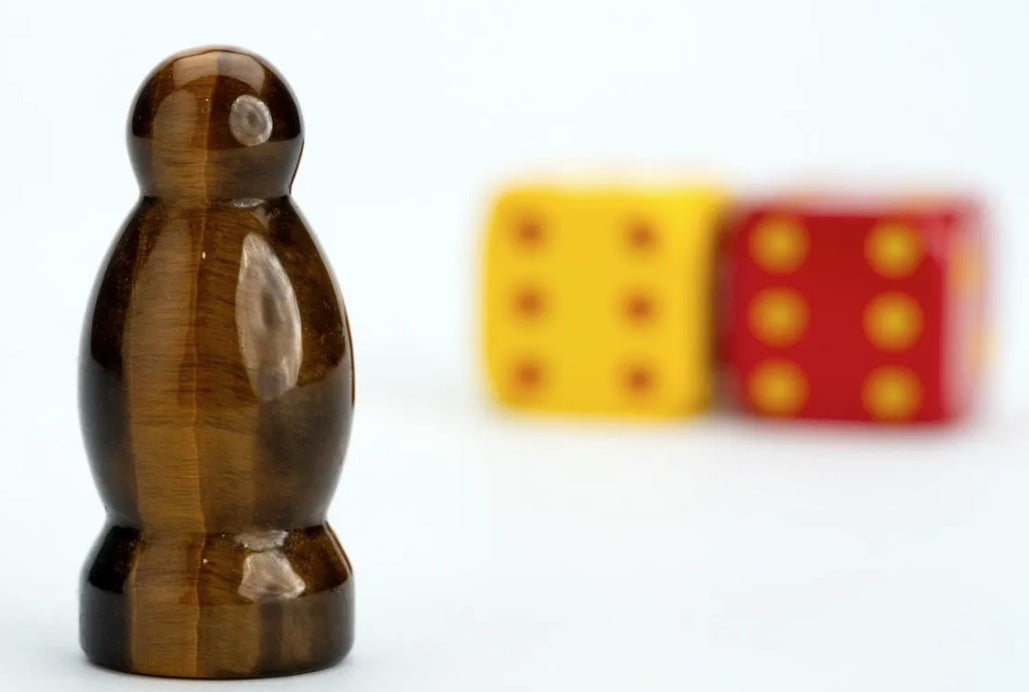 Coffret Catan Premium Voleur et Dés en Métal : Œil de Tigre