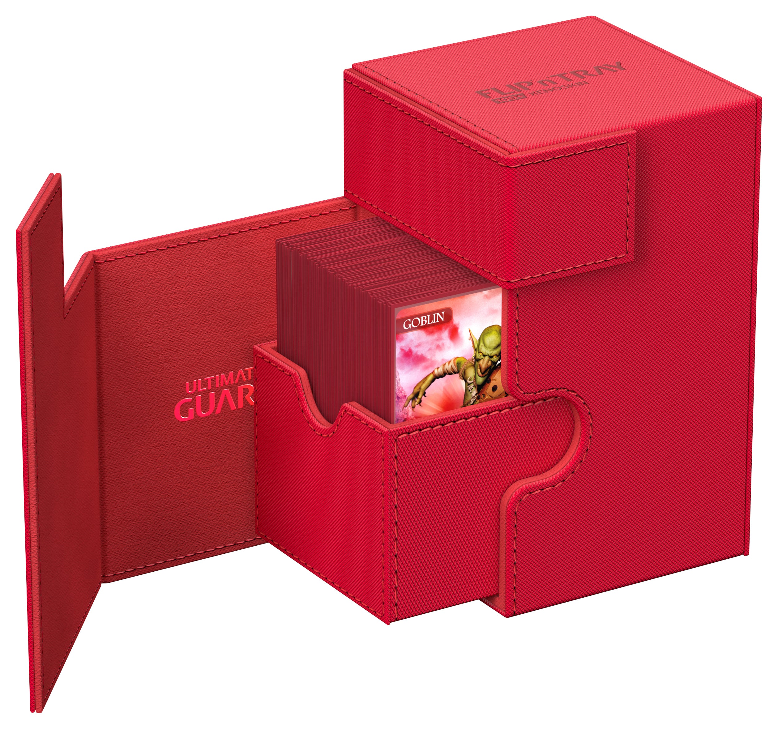 Étui à deck Flip'n'Tray Mono-Couleur 100+ Rouge