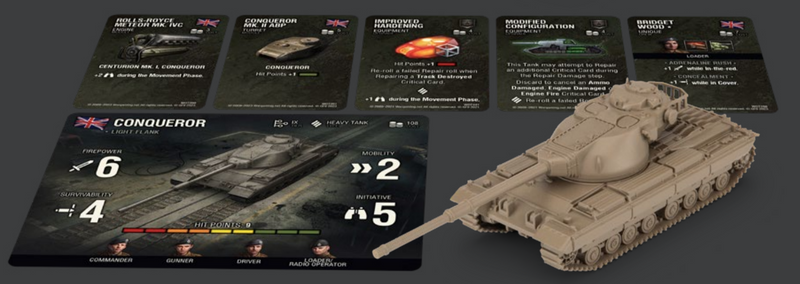 Jeu de figurines World of Tanks : British Conqueror