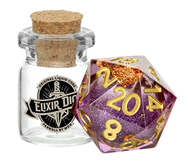 Elixir Dice Liquid Core: Individual D20 - Aether Abstract