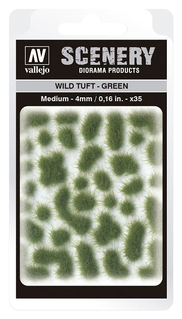 Scenery Diorama Products: Medium Wild Tuft - Green