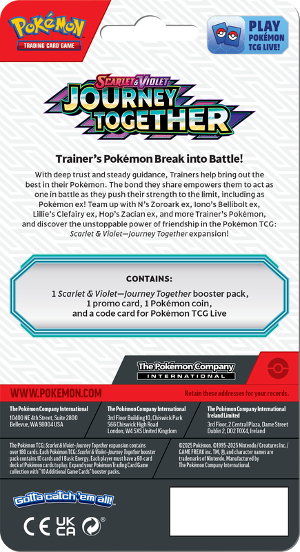 Pokemon TCG: SV9 Journey Together Checklane Blister