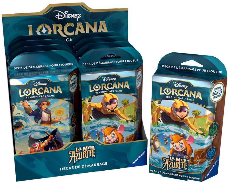 Disney Lorcana : Decks de démarrage Azurite Sea (français) (précommande)