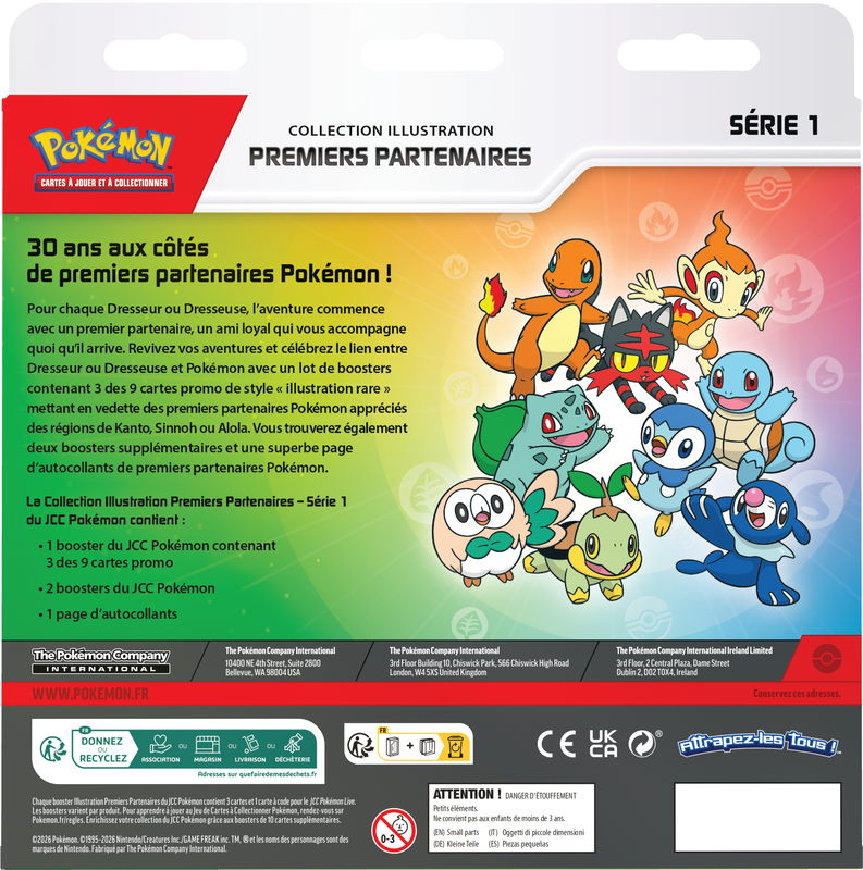 Pokemon TCG: Pokemon First Partner Illustration Collection series 1 (French)