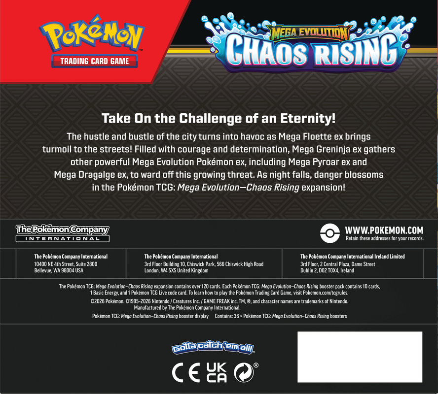 Pokemon TCG: ME04 Chaos Rising Booster Box