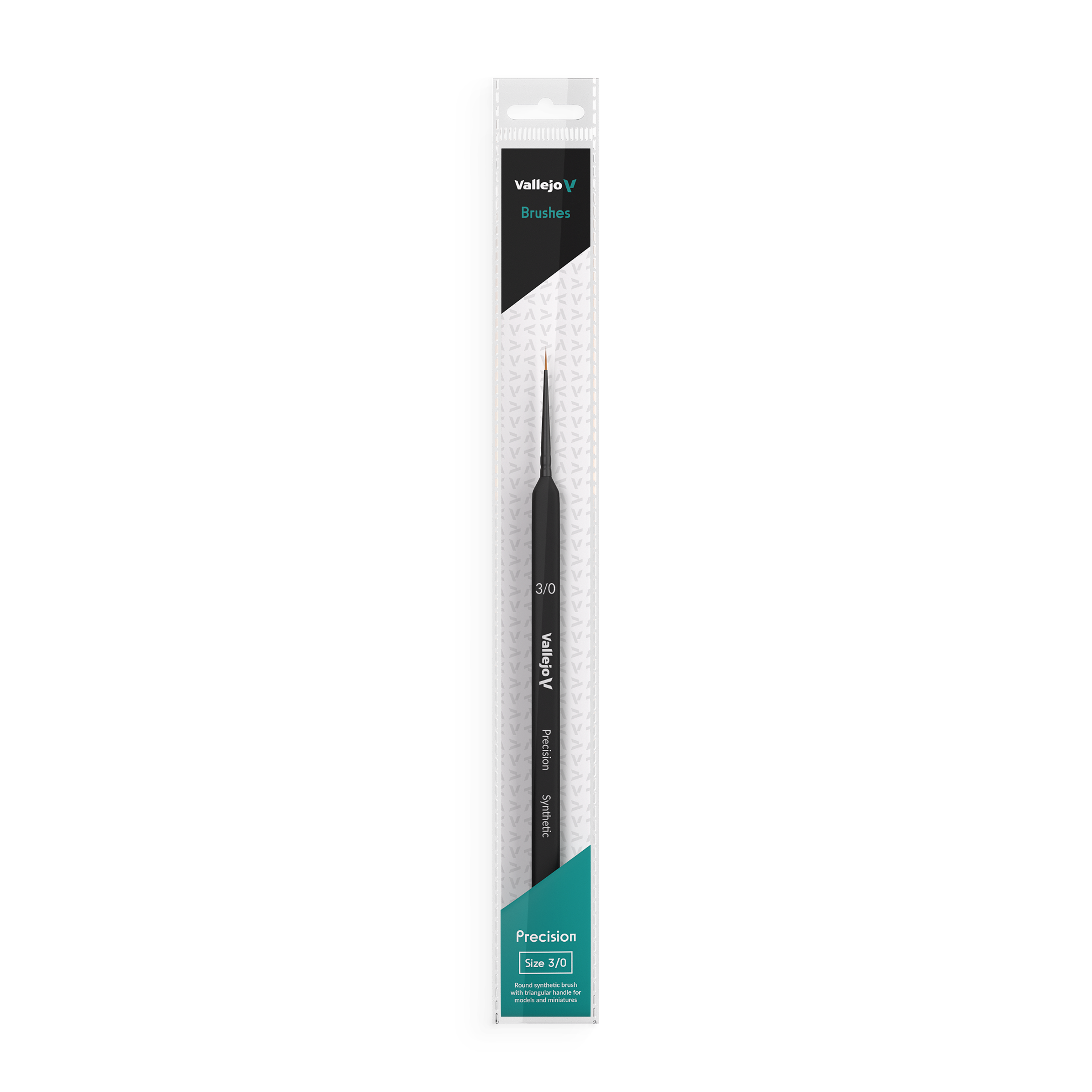 Synthetic Round Brush/Triangle NO. 3/0