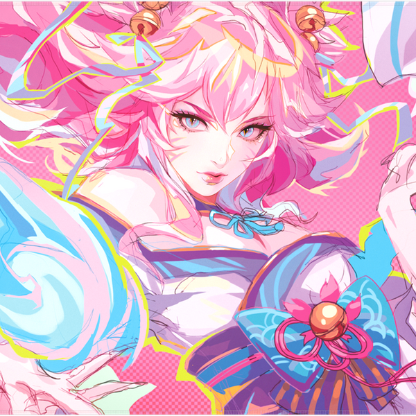 Riftbound TCG: Spiritforged Art Playmat - Spirit Blossom Ahri