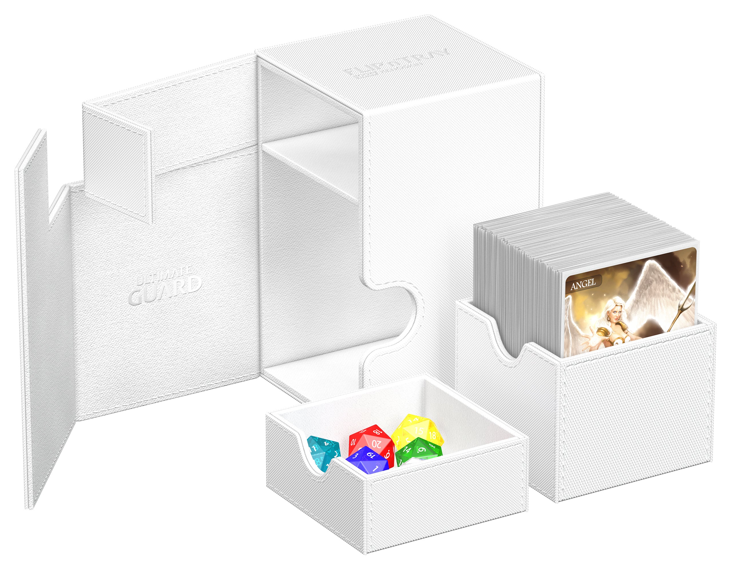 Étui à deck Flip'n'Tray Mono-Couleur 100+ Blanc