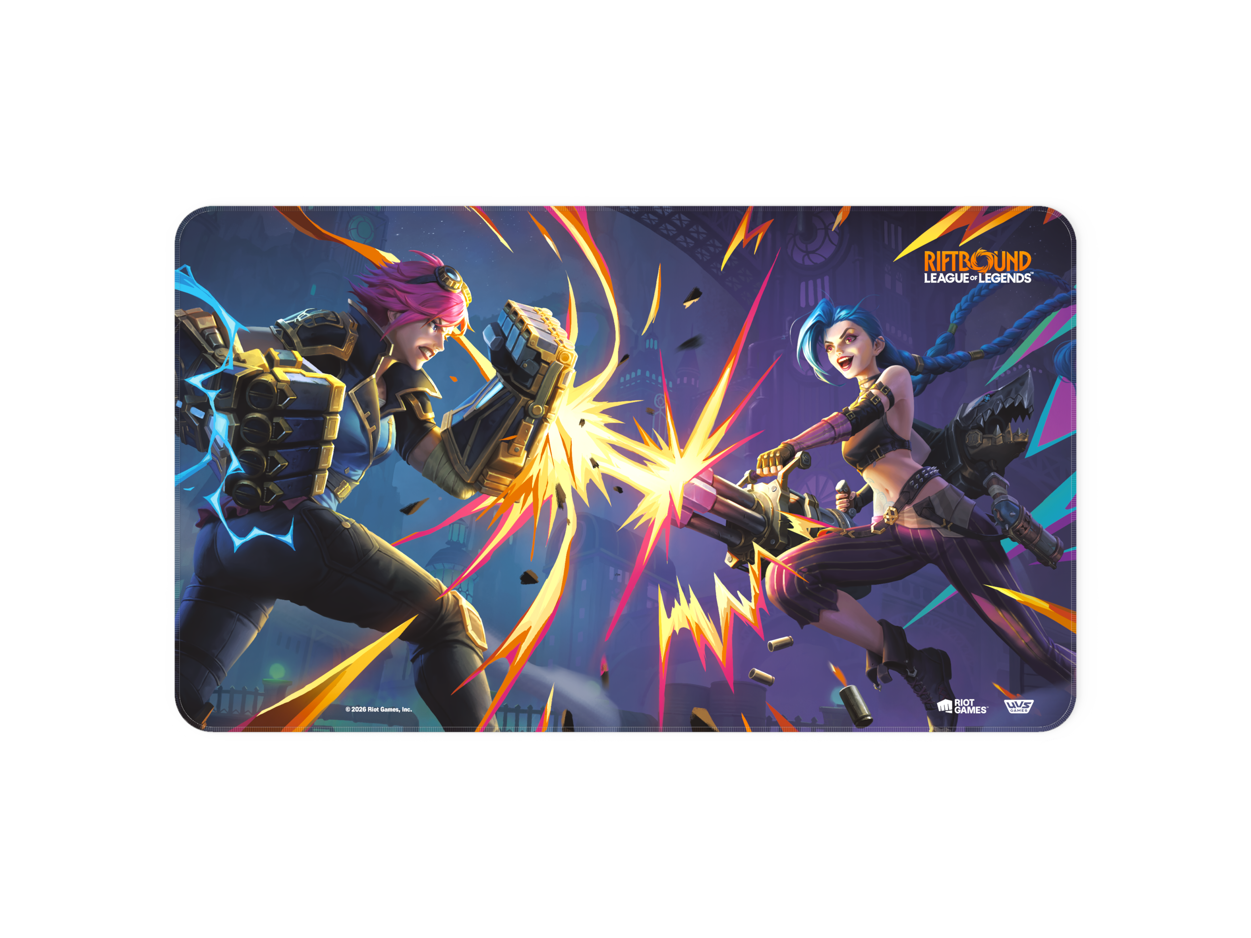 Riftbound TCG: Vendetta Art Playmat - #1 Vi vs Jinx (Pre-Order)