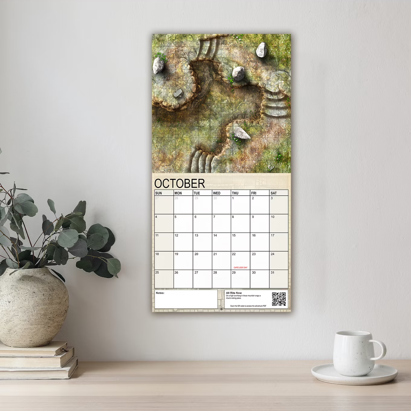 Calendar of Many Adventures (English)