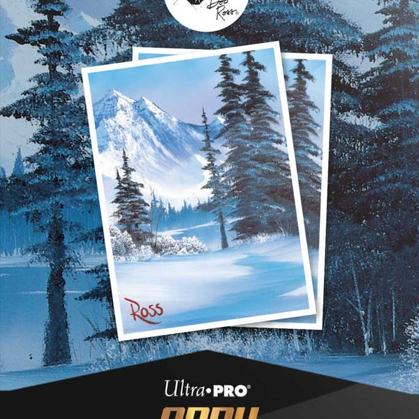 Apex Deck Protector Sleeves: Bob Ross Winter Paradise 105CT