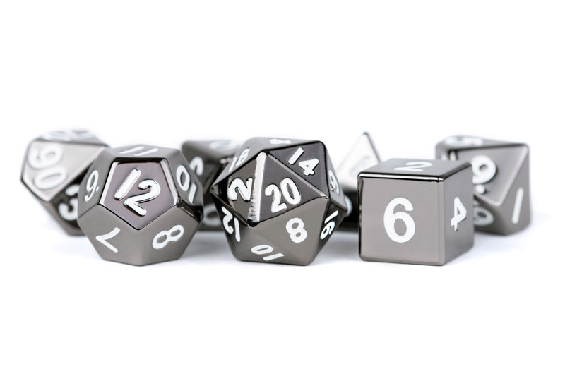 Metal 7 Dice Set: Sterling Gray 16MM