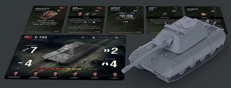 Jeu de miniatures World of Tanks : E-100 allemand