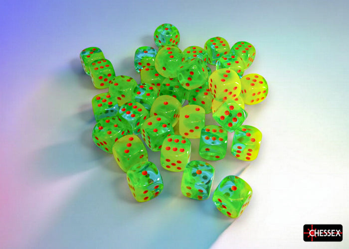 Gemini: 36D6 Plasma Green-Teal/Orange Luminary 12MM