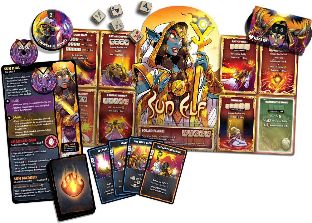 Dice Throne Hero Pack: Sun Elf (English)