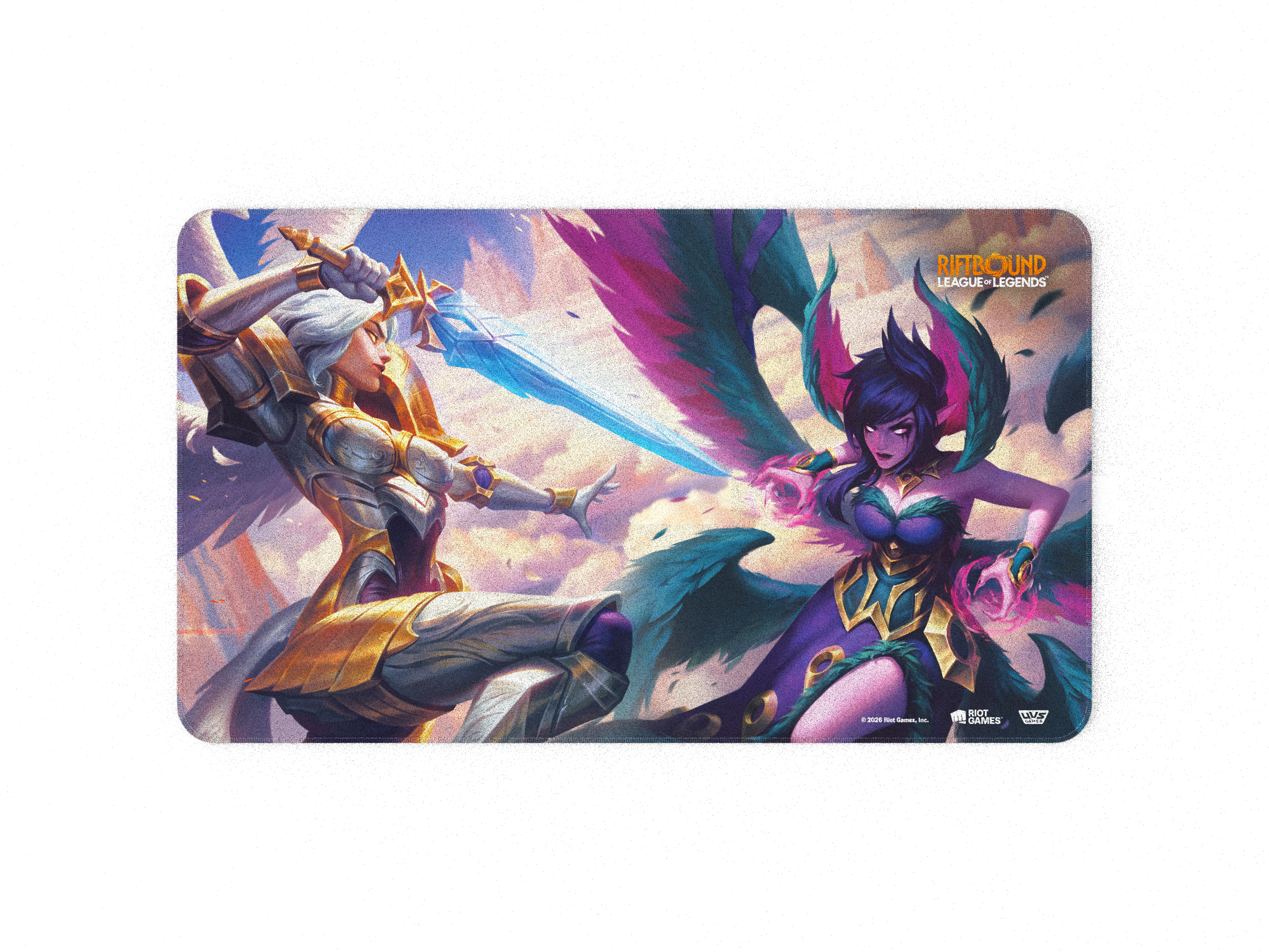 Riftbound TCG: Vendetta Art Playmat - #4 Kayle vs Morgana (Pre-Order)