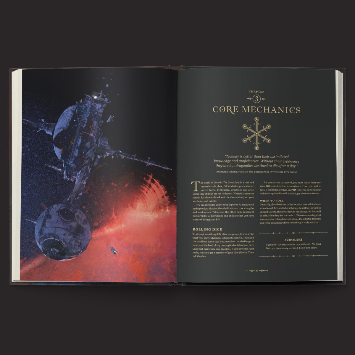 Coriolis Le Grand Livre de Règles de Base Sombre