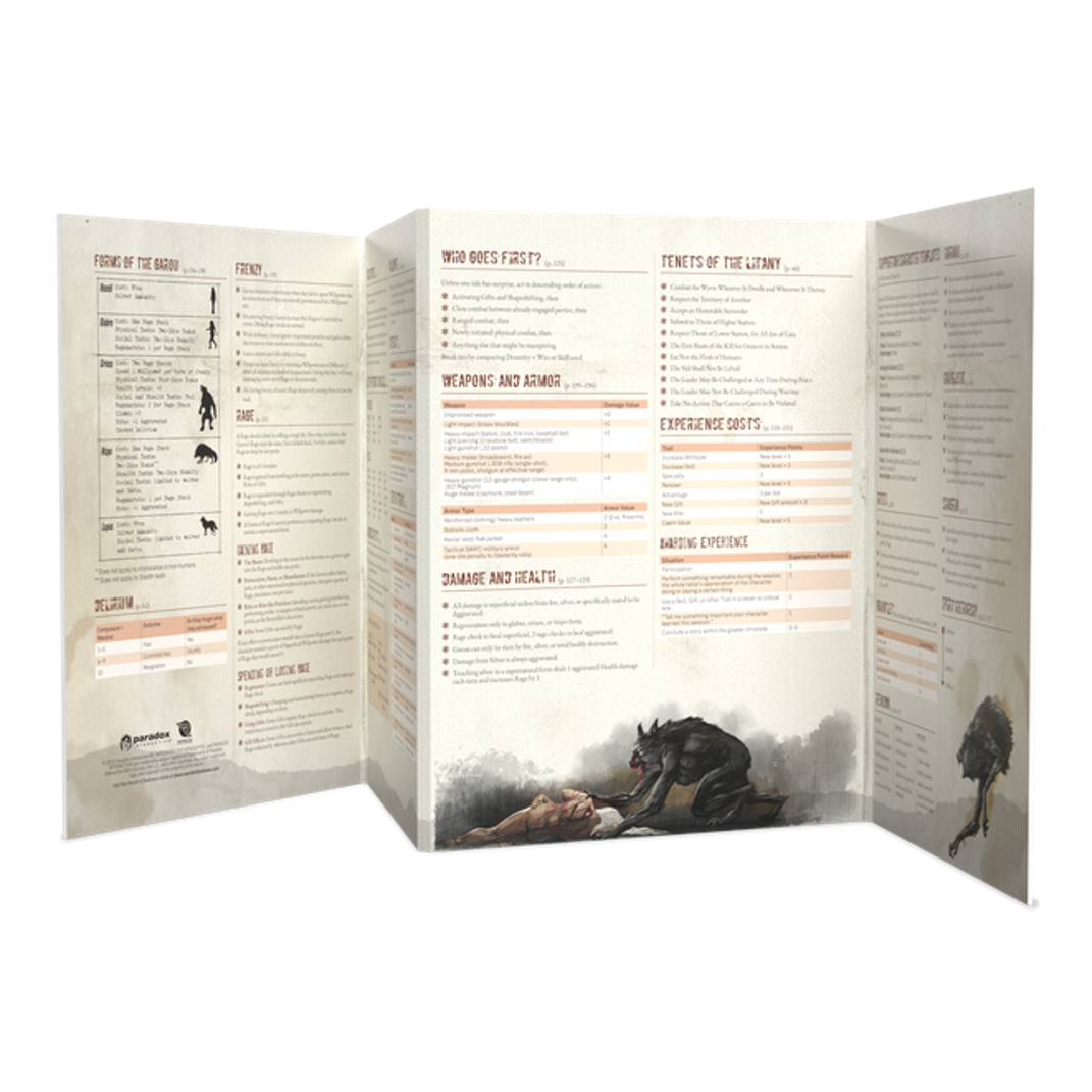 Werewolf: The Apocalypse 5E Game Master Screen/Kit