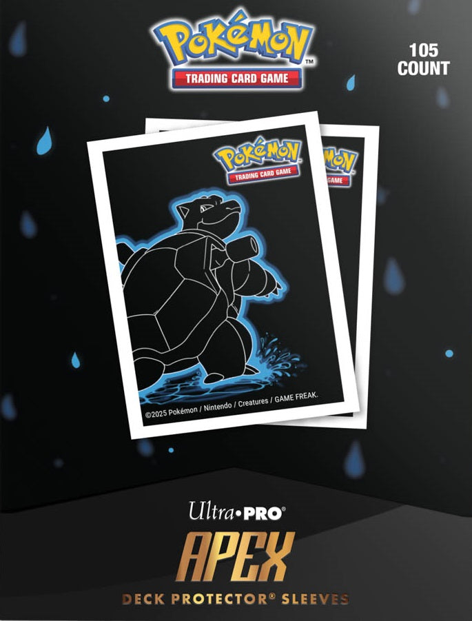 Apex Deck Protector Sleeves: Pokemon Neon Kanto Blastoise 105CT