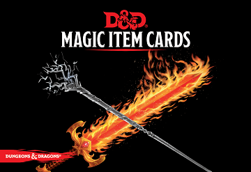 Cartes d'objets magiques D&amp;D (utilisées)