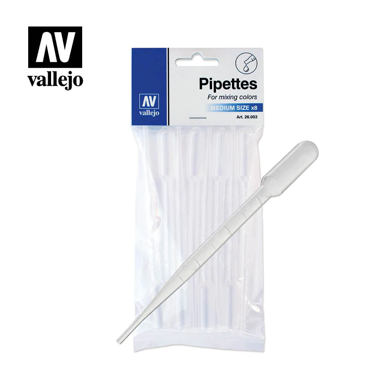 Pipettes - Taille moyenne (3ML) 8 CT