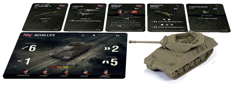 World of Tanks Miniatures Game: British Achilles