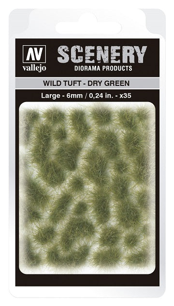 Scenery Diorama Products: Large Wild Tuft - Dry Green