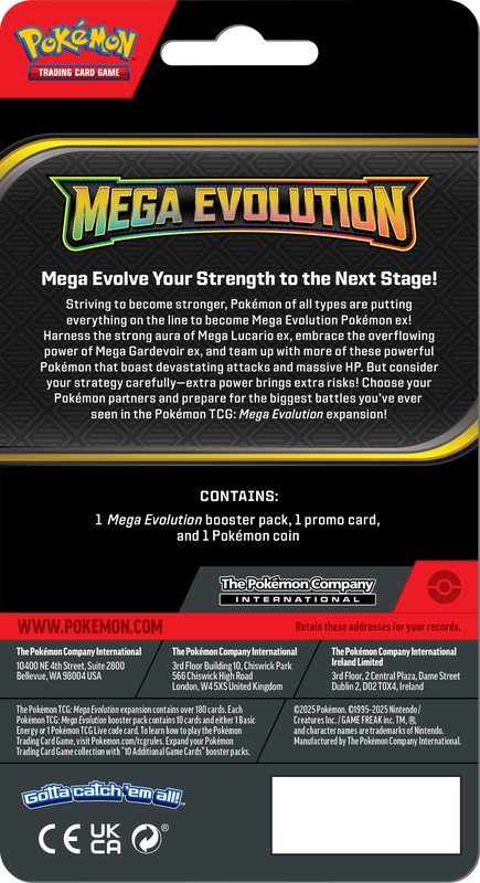 Pokemon TCG: ME01 Mega Evolutions Checklane Blister