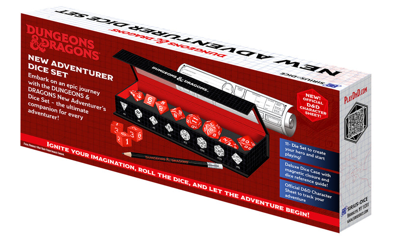 Dungeons & Dragons New Adventurer Dice Set - Red