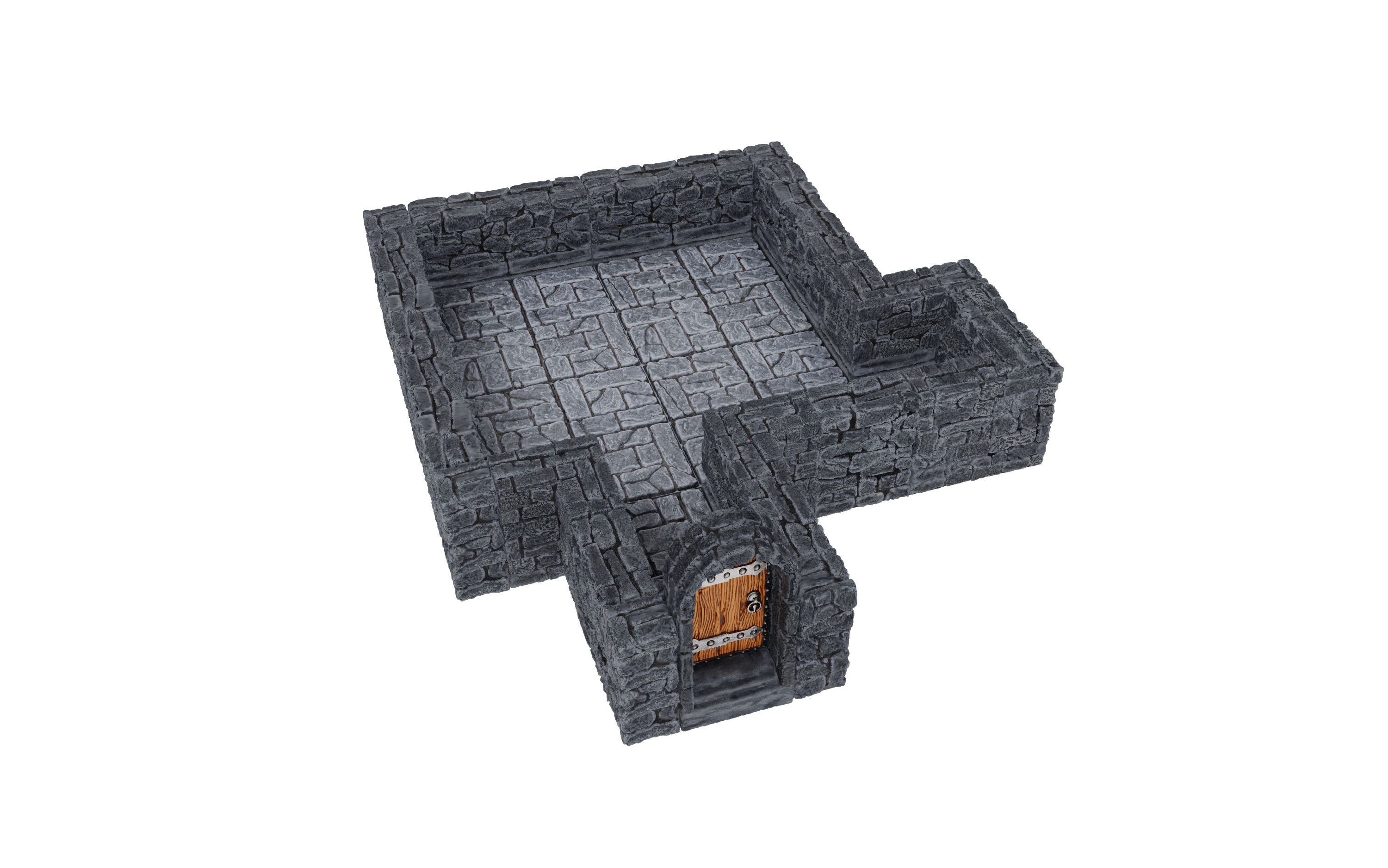 Extension Warlock Tiles : Murs droits de donjon de 1 pouce