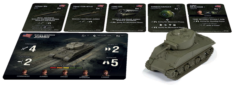 World of Tanks Miniatures Game: American M4A3E2 Sherman Jumbo