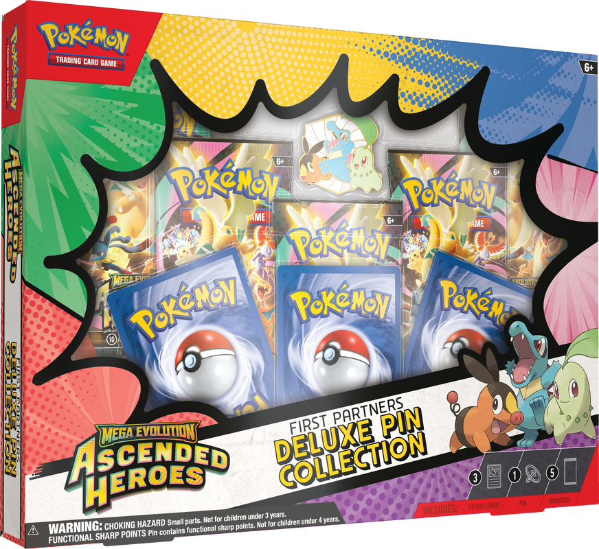 Pokemon TCG: ME02.5 Ascendant Heroes First Partners Deluxe Pin Collection