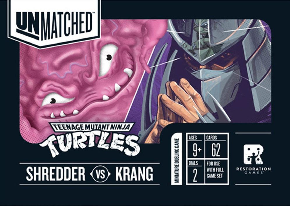 Unmatched Adventures: TMNT Shredder VS Krang Hero Deck