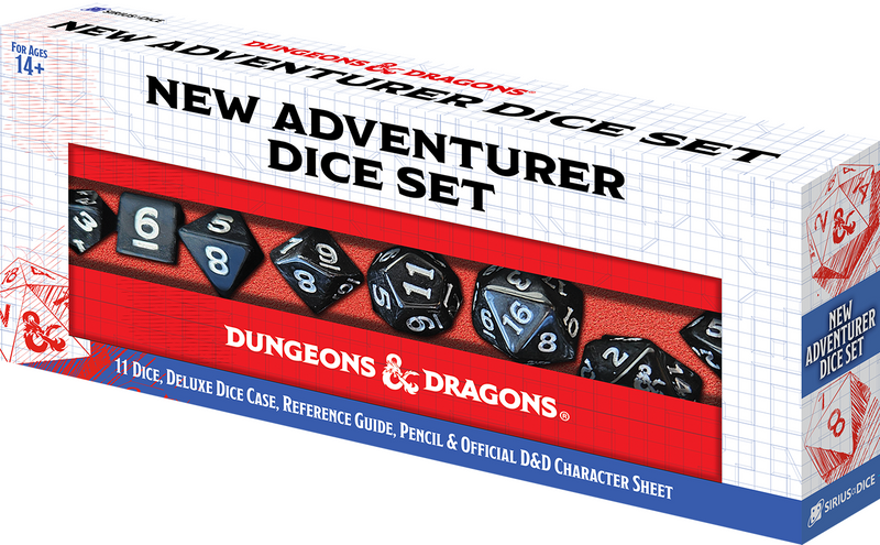 Dungeons & Dragons New Adventurer Dice Set - Black