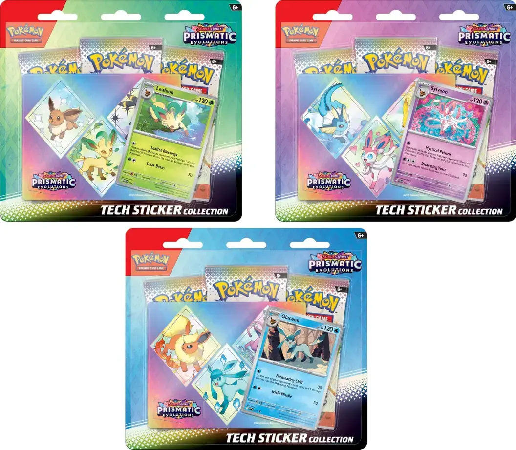 Pokemon TCG: SV8.5 Prismatic Evolutions Tech Sticker Collection