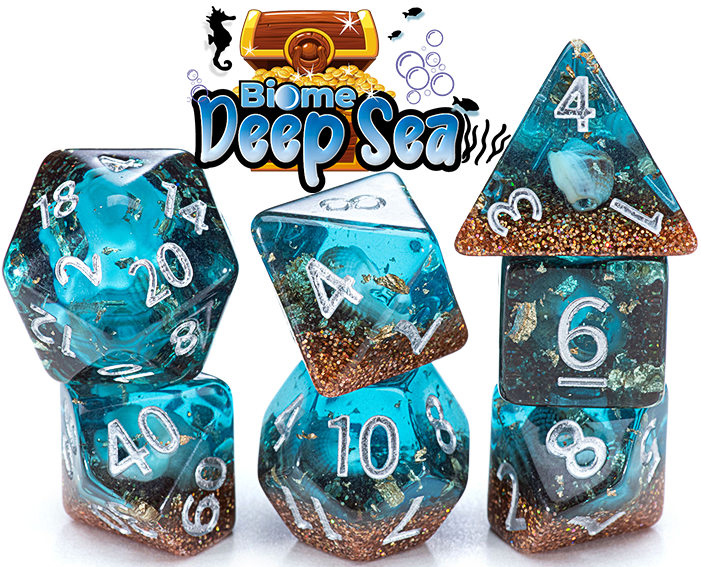 Inclusion Dice Set - Biome Deep Sea