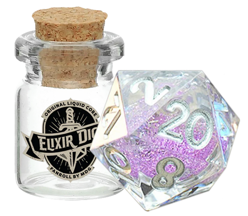 Elixir Dice Liquid Core: Individual D20 - Sorcerous Swirl