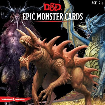 Cartes de monstres épiques D&amp;D (utilisées)