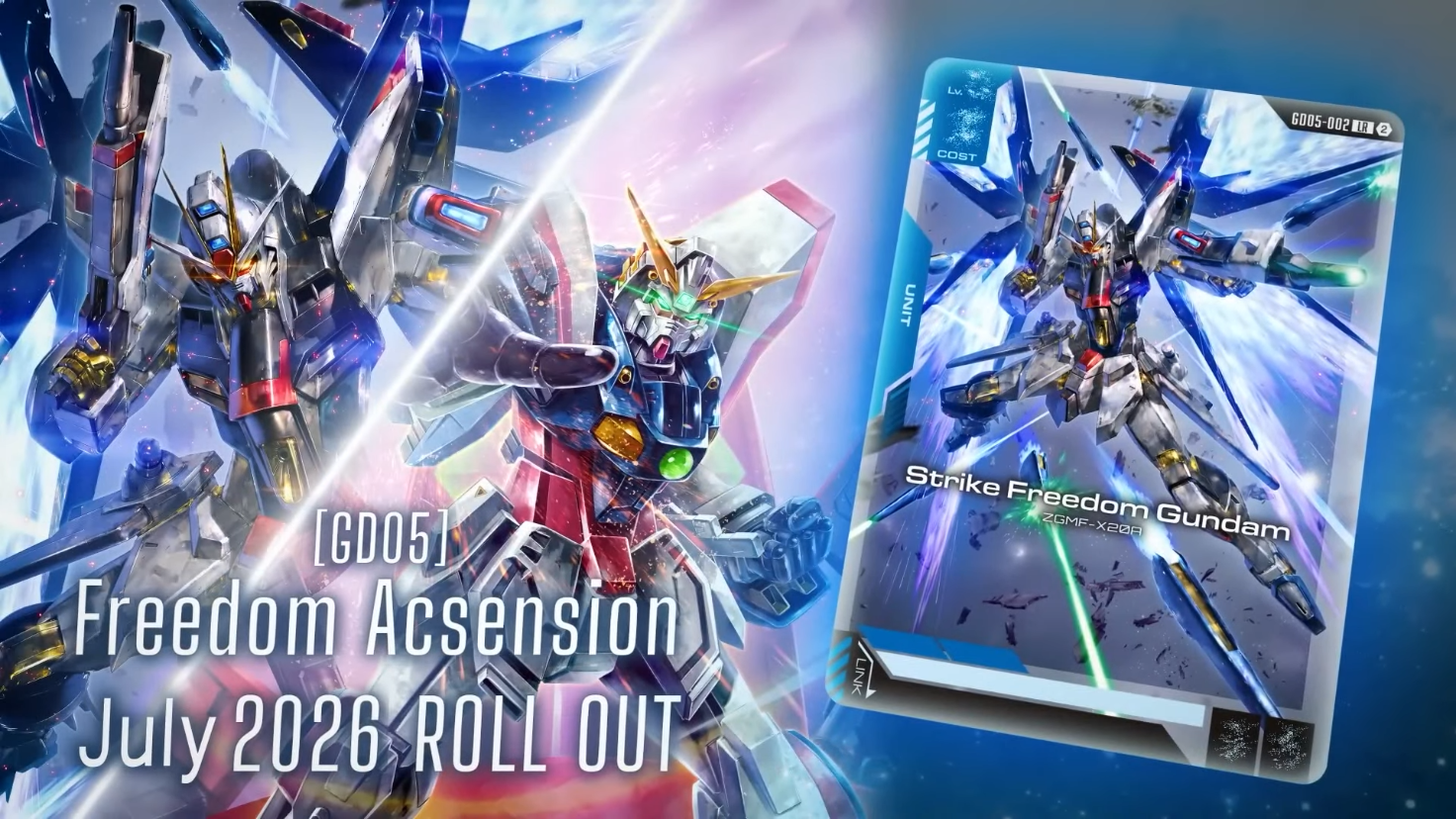 Gundam CG: GD-05 Freedom Ascension Booster Box (Pre-Order)