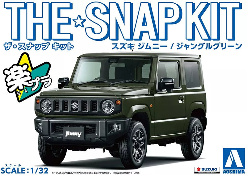 Snap Kit 1/32 Suzuki Jimny Custom Wheel (Jungle Green)