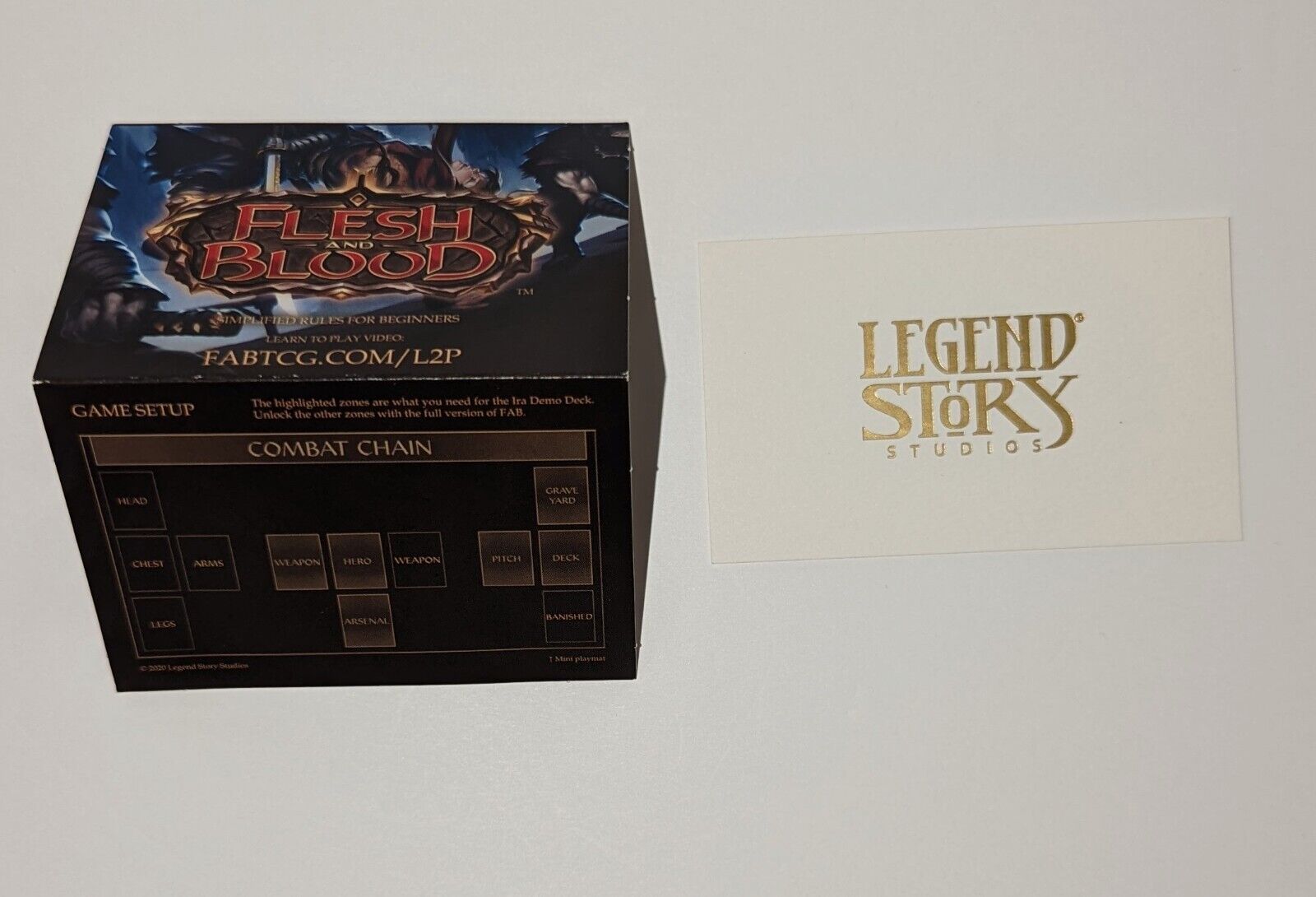 Flesh and Blood - Two Player Ira, Crimson Haze Playmat With Thank You