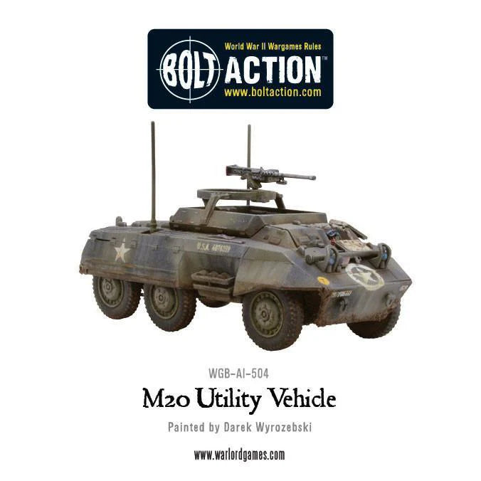 Bolt Action M8/M20 Greyhound Scout Car (Plastic Box) (English)