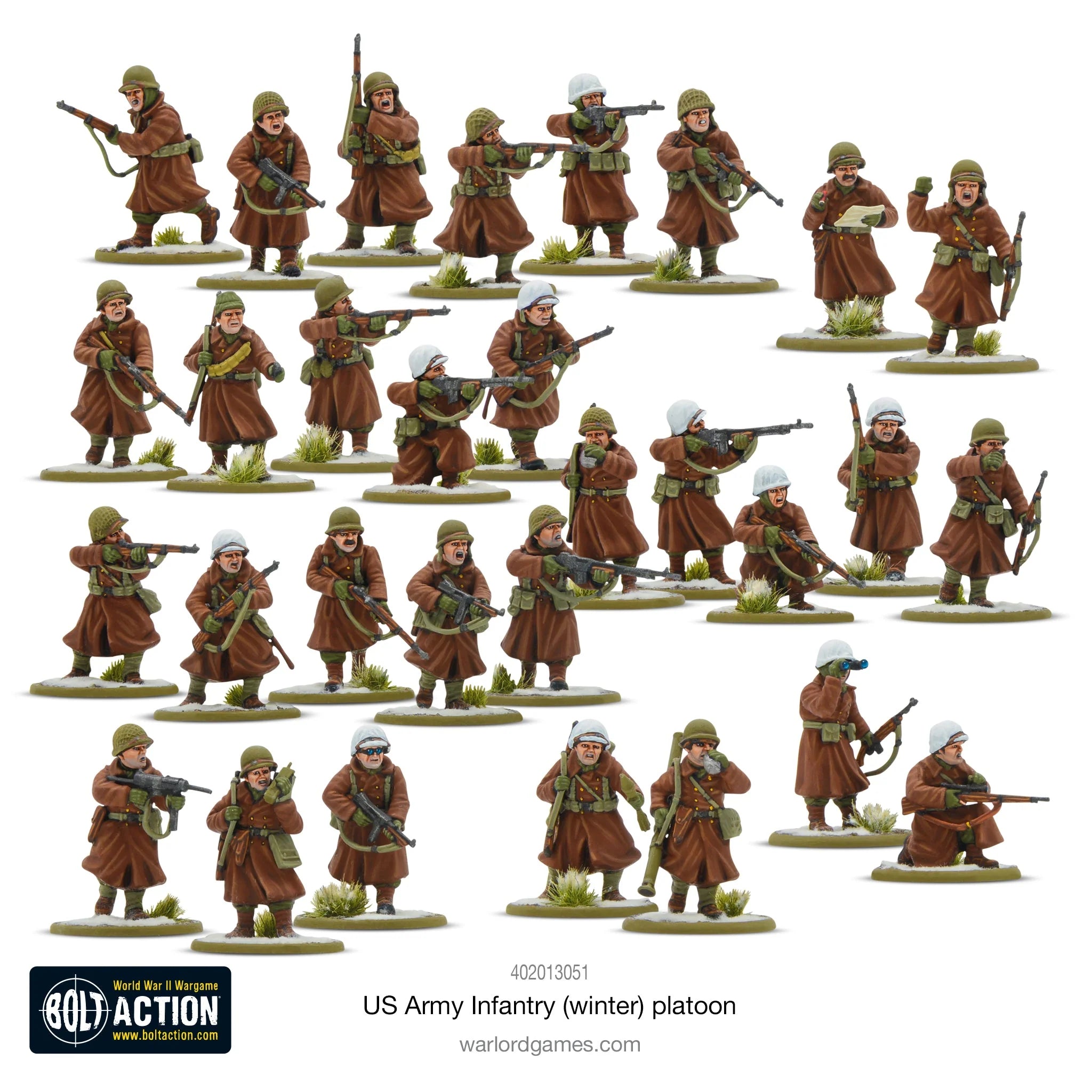 Bolt Action US Army Infantry (Hiver) Peloton (Anglais)